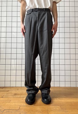 Vintage BURBERRYS Pants Suit Trousers 80s Grey