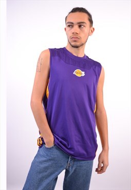 Vintage NBA Lakers Jersey Top Purple