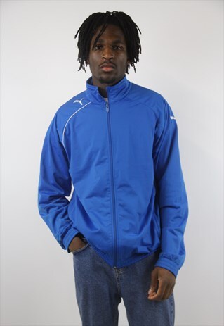VINTAGE PUMA BLUE SPORTS JACKET