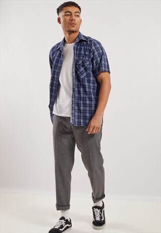 VINTAGE SHORT SLEEVE FLANNEL