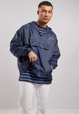 VINTAGE 1/4 ZIP WINDBREAKER JACKET