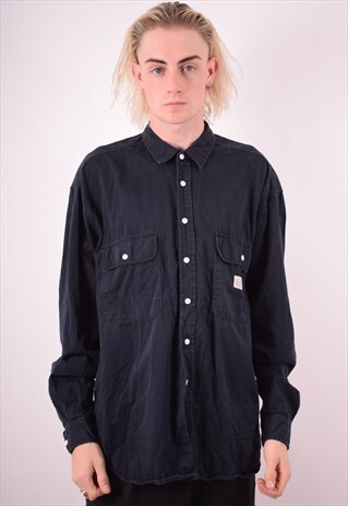 LEVI'S MENS VINTAGE SHIRT XL BLACK 90S