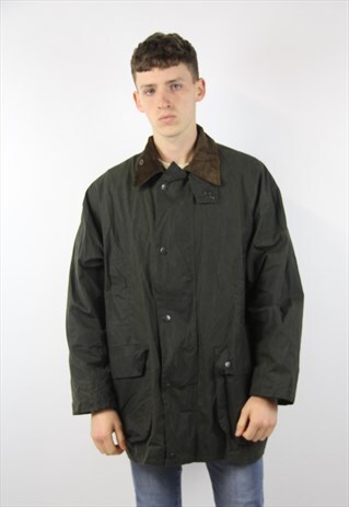 VINTAGE GREEN WAX JACKET