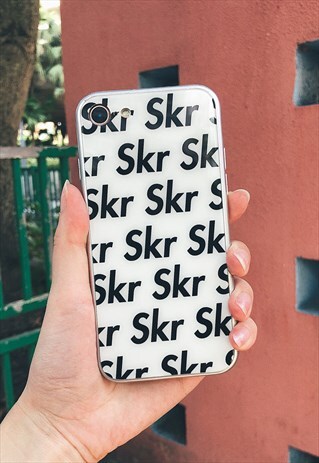 SKR SKR PHONE CASE IN WHITE