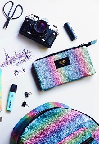 TRIPLE RAINBOW PENCIL CASE RAINBOW CHIC&LOVE