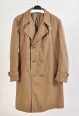 Vintage 70s lined trench coat in beige