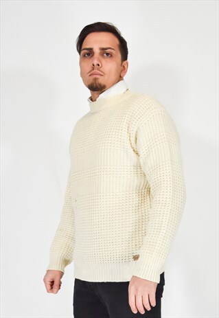 WRANGLER WHITE CREWNECK SWEATER