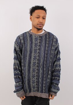 Vintage Men's Carnet Knitwear Coogi Style Crew Neck Sweater