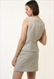 INCREDIBLE WOMAN SKIRT SUIT OF SKIRT AND SLEEVELESS TOP 4513