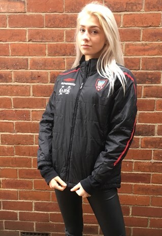 VINTAGE UMBRO SPORTS QUILTED JACKET WOMEN'S WINTER COAT