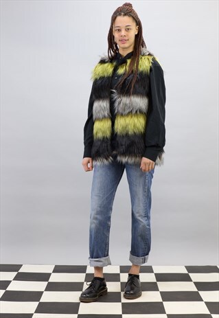 VINTAGE FAUX FUR GILET