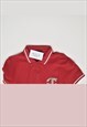 VINTAGE 90'S JUST CAVALLI POLO SHIRT RED