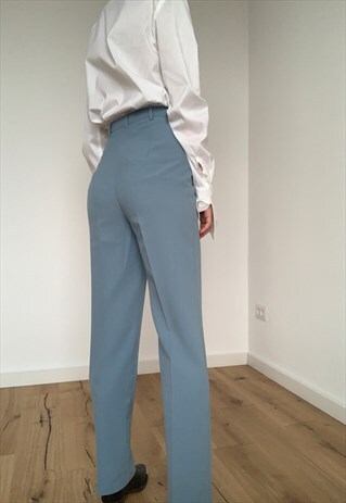 VINTAGE HIGHWAISTED BLUE TROUSERS