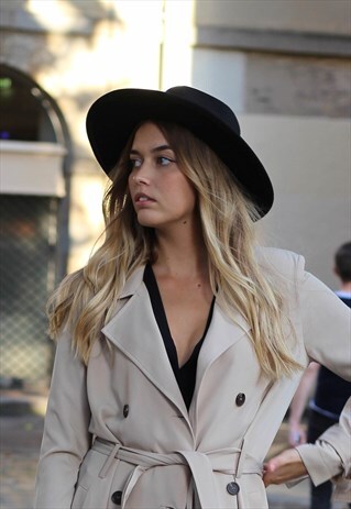 BLACK FEDORA HAT