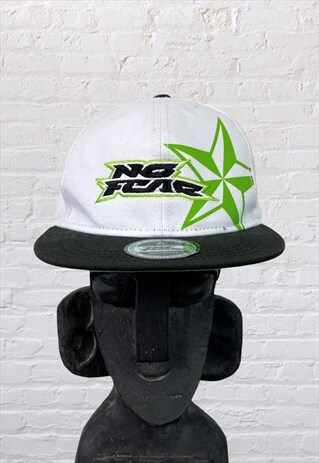 VINTAGE NO FEAR SNAPBACK CAP WHITE