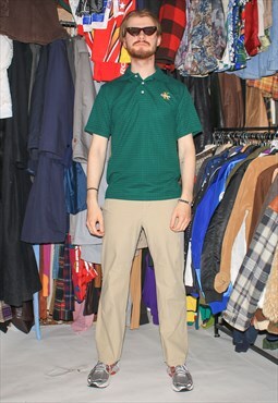 Vintage 90s classic polo shirt in green