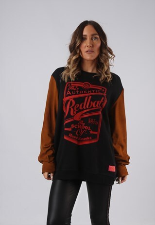SWEATSHIRT PRINT OVERSIZED SUEDE LONG LOGO BICH UK 16 (HW5F)