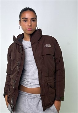 Brown 90s The North Face Puffer Jacket Coat