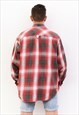 VINTAGE FLANNEL XL CASUAL SHIRT LONG SLEEVE BRUSHED COTTON