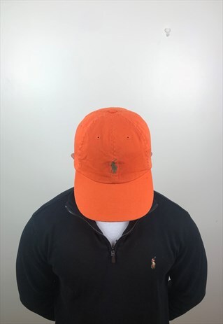 VINTAGE ORANGE RALPH LAUREN CAP