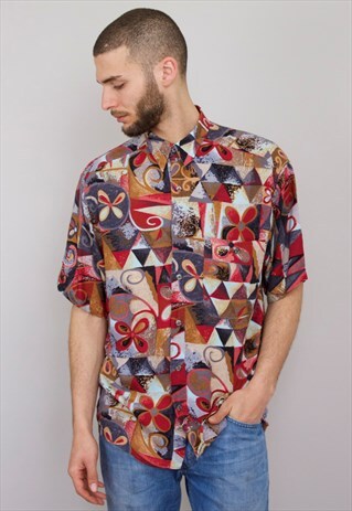 VINTAGE 90S PATTERNED SHIRT