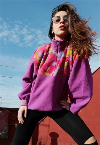 VINTAGE 80'S MULTICOLOR FLEECE.