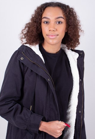 VINTAGE COTTON PARKA COAT ADIDAS