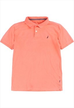 Vintage 90's Nautica Polo Shirt Short Sleeve Button Up