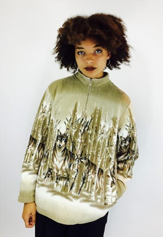 PULLOVER WOLF FLEECE JACKET