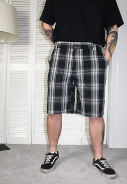Vintage 90s Black Check Dickies Chino Shorts 42' Waist