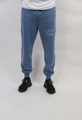 VINTAGE BLUE 90'S PRINT TRACKSUIT BOTTOMS