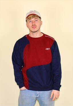 Vintage 90s Reebok Sweatshirt Navy & Red