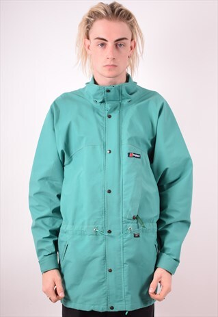 BERGHAUS MENS VINTAGE JACKET XL GREEN 90S