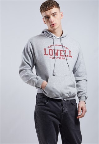 VINTAGE CHAMPION LOWELL FOOTBALL HOODIE