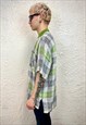 VINTAGE MISSONI CHECKERED SHORT SLEEVES FLAX SHIRT