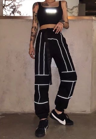 REFLECTIVE CARGO UTILITY TROUSERS
