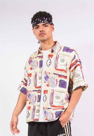 90'S ABSTRACT PRINT FESTIVAL SHIRT