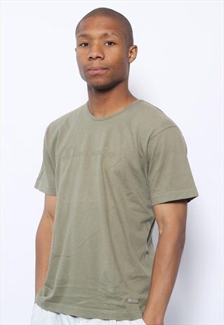 VINTAGE CHAMPION LOGO T-SHIRT GREEN