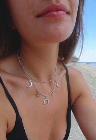 TO THE MOON AND BACK NECKLACE