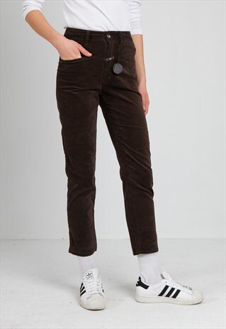 VINTAGE BROWN CLOSED TROUSERS BOTTOMS