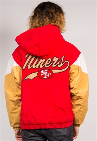 90'S VINTAGE SAN FRANCISCO 49ERS NFL PADDED COAT JACKET