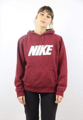 VINTAGE NIKE MAROON HOODIE