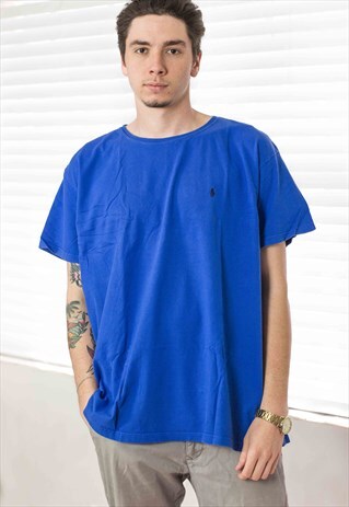 VINTAGE POLO RALPH LAUREN T-SHIRT LOGO 90S XL 7.2
