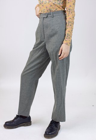 VINTAGE 90S GREY LIGHT DRESS PANTS