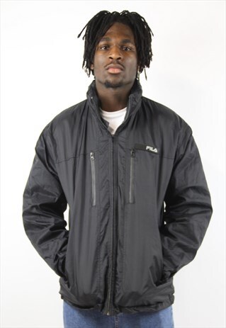 VINTAGE FILA BLACK SPORTS JACKET