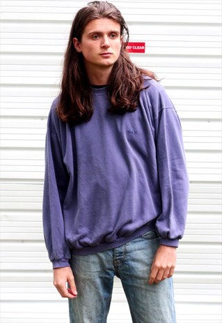 1990'S VINTAGE OVERSIZED VIOLET SWEATSHIRT