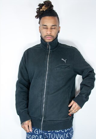 PUMA EMBROIDED ZIP SWEATSHIRT