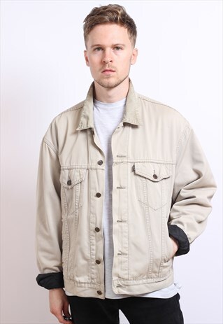 VINTAGE LEVI'S BLANKET LINED DENIM JACKET