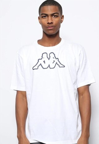 VINTAGE KAPPA BIG LOGO T-SHIRT WHITE