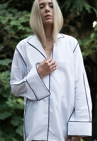 WHITE LONG SLEEVE SHIRT